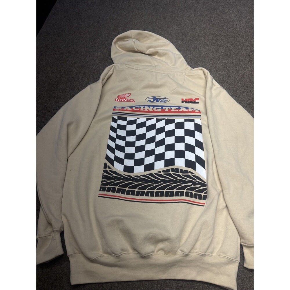 🏁 Honda Hoodie Mens Medium HRC JT Racing Team Riding Motorcycle Motocross
